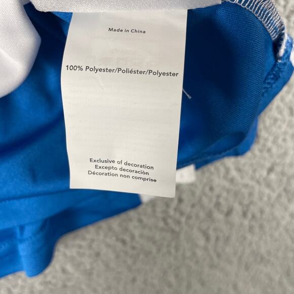 Detroit Tigers Men's Medium Blue White Agusta Reversible Flag Football Jersey - Picture 10 of 11